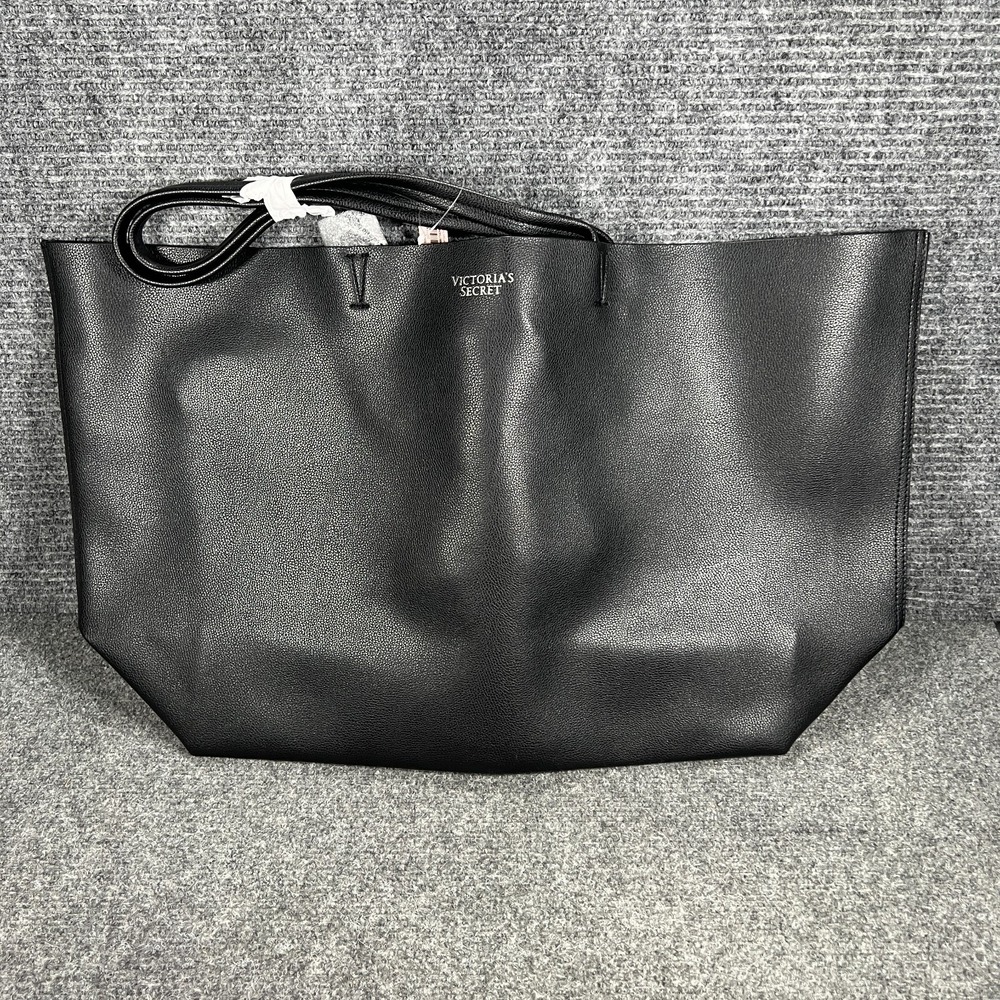 Victoria Secret Black Duffle Travel Bag with Sequence Wallet New